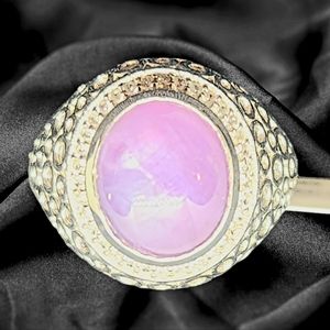 🔥PRICE CUT🔥NWT RARE INDIAN STAR RUBY RING IN PLATINUM OVER STERLING SZ 8